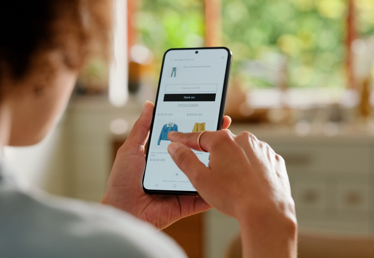 Online Shopping, Home And Person With Phone, Choice And E Commerce, Digital And Fashion For Customer. Hands, Order And Internet With Connections, Technology And Discount In Site, Website And Decision