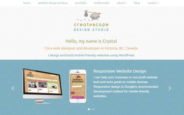 Createscape Design Studio : conception de sites Web personnalisés et services adaptés aux téléphones cellulaires