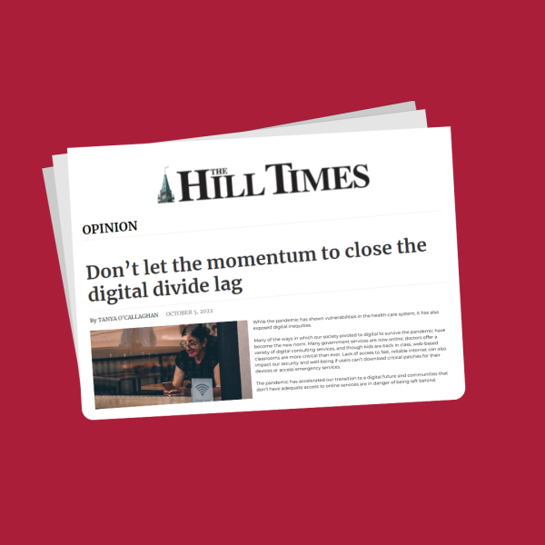 Don't let the momentum to close the digital divide lag