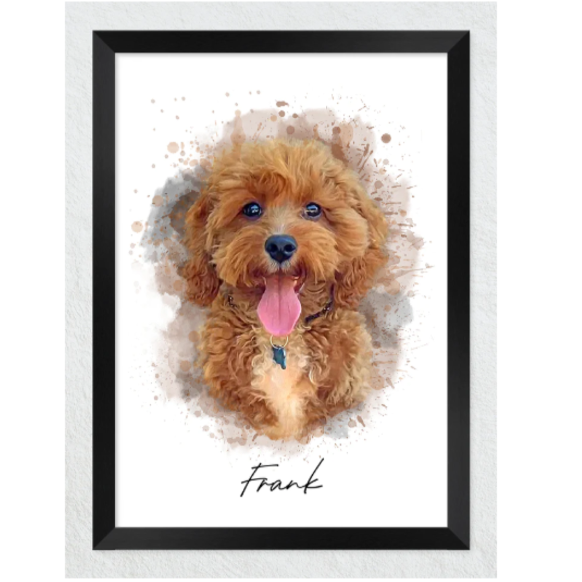 Anti-Valentine's Day gift idea, Watercolour Pet Portrait by Paint My Pooch