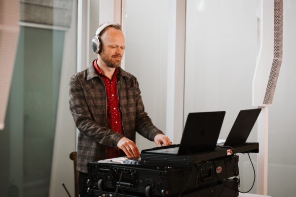 DJ performing
