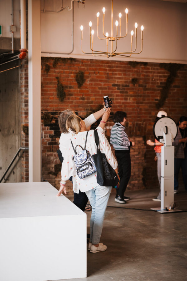 People taking a selfie at Canadians Connected: Edmonton