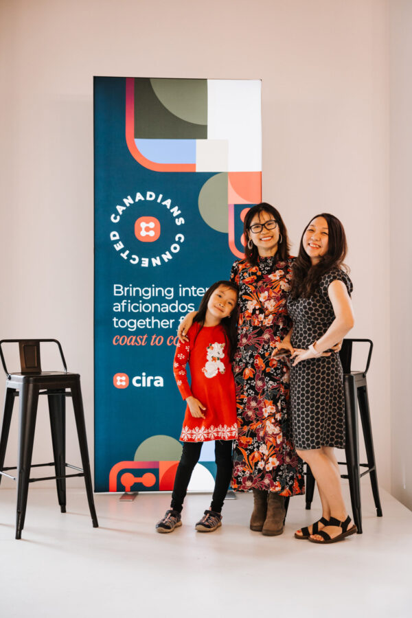 A family at Canadians Connected: Edmonton