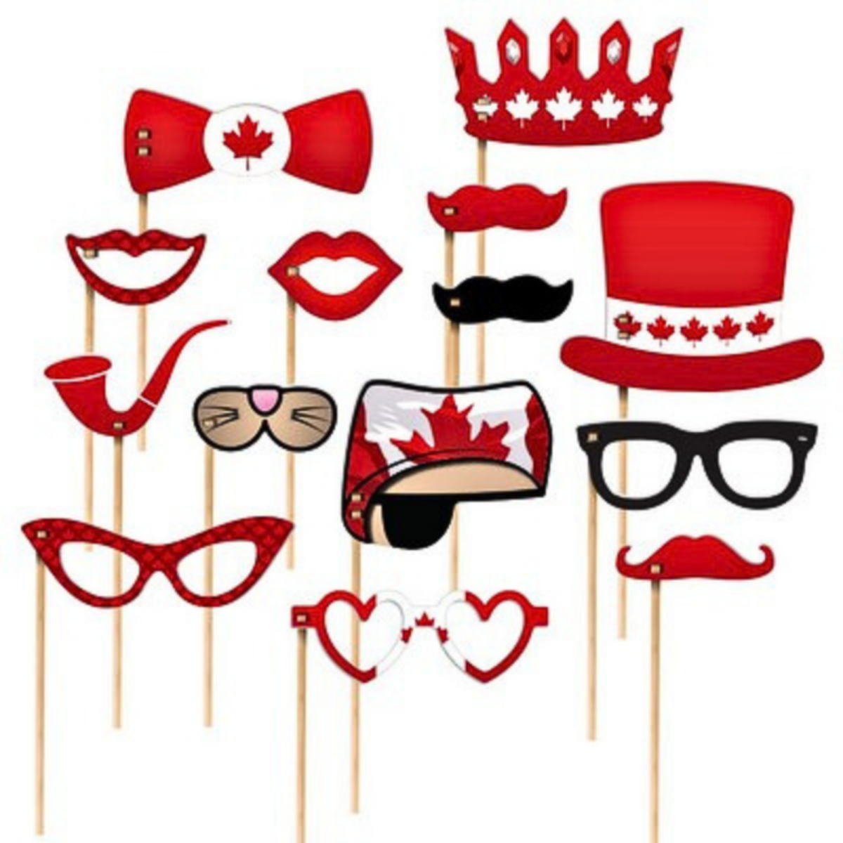 canada themed photo booth kit