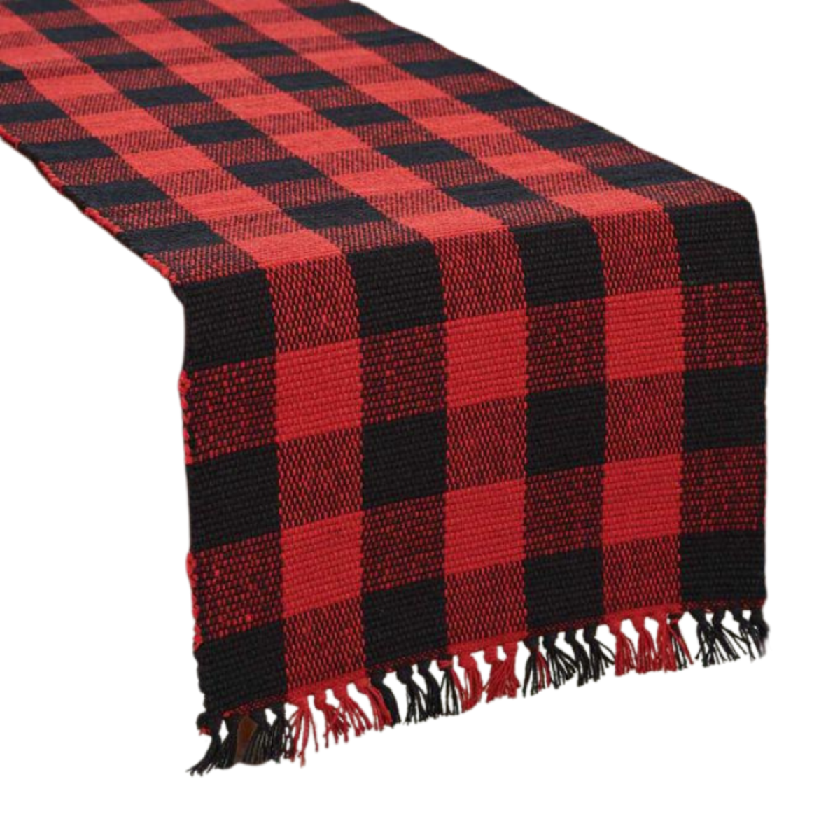 canada plaid design table runner