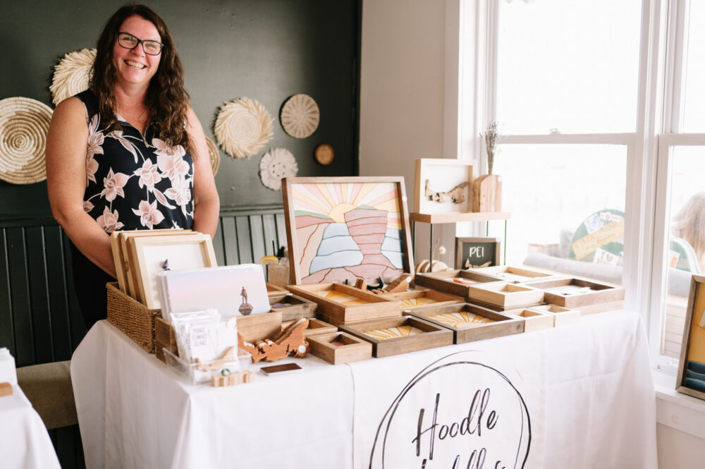 Hoodle Haddles booth at Canadians Connected: Charlottetown